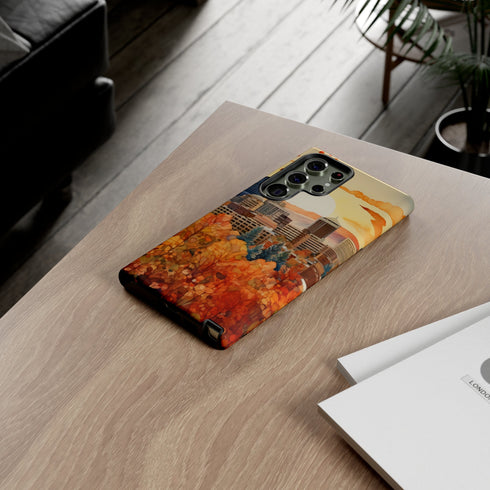 An Urban Autumn Overlook - Impact Resistant Phone Case